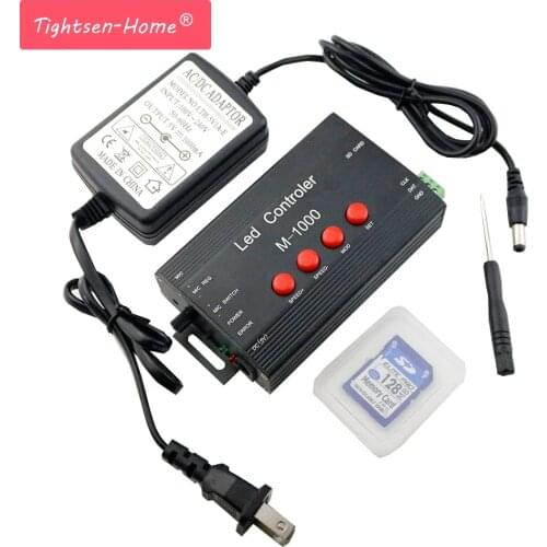 M-1000 Music LED Controller Programable 2048Pixel for WS2812B WS2801 SK6812 LIGHT ROPE TAPE STRIP MODULE Dream Color Strip bar