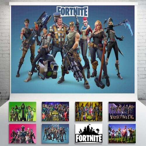 180*250 Cm Genuine Fortnite Party Birthday Background Cloth Game Figure Wall Backdrop Decoration Wallpaper Accessories Kids Gift