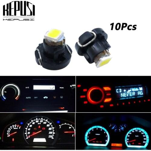 10x T3 T4.2 T4.7 Neo Wedge Led Switch Radio Climate Control Bulb Gauge Speedo Dashboard Indicator Light Ac Panel Instrument
