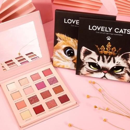 16 Color Animal Eyeshadow Shimmer Pigmented Palette Cosmetics Eye of Matte Palettes Shadows Makeup Eyeshadow Powder Shadow V3O2