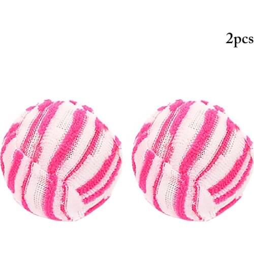 2PCS Cat Toy Ball Creative Stripe Cat Bell Ball Cat Scratch Toy Cat Training Toy