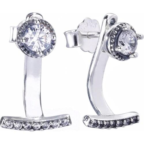 Ajax 925 Sterling Silver Original Simple Personalized Small And Exquisite Earrings Fashion With Charm As The Best Gift For Women