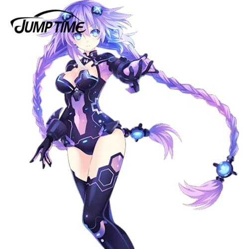 JumpTime 13cm x 10.9cm Car Decoration Stickers Anime Hyperdimension Neptunia Purple Heart) Drift Racing Decal Car Sticker