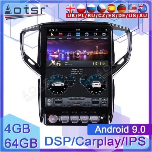 12.1" PX6 4+64GB Android 9 Tesla Navi built-in DSP CARPLAY Car Multimedia Radio Player For Maserati Ghibli M157 2013 2014 -2018
