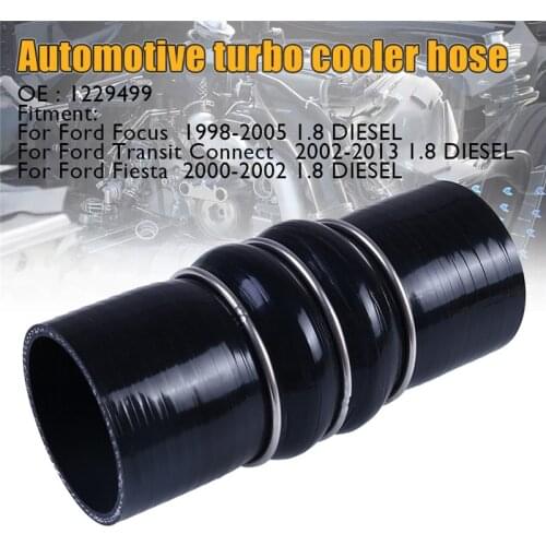 CARPRIE Hose Intercooler Turbo Hose Pipe Joiner Adapter OEM# 1229499 With Anti-aging Properties Black Silicone Manguera jy10