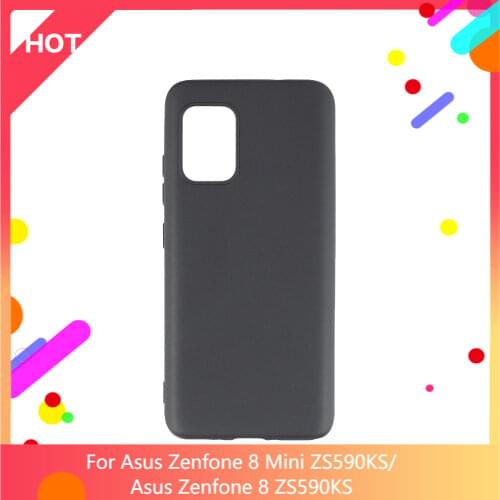 Zenfone 8 Mini ZS590KS Case Matte Soft Silicone TPU Back Cover For Asus Zenfone 8 ZS590KS Phone Case Slim shockproof