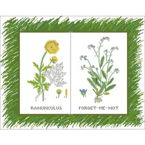 Flower book patterns Counted Cross Stitch 11CT 14CT 18CT DIY wholesale Chinese Cross Stitch Kits Embroidery Needlework Sets