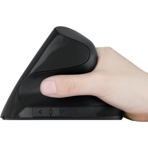 Ergonomic 2.4GHz Wireless USB Rechargeable Optical Vertical Mouse 1000DPI For Laptop PC A #253185C