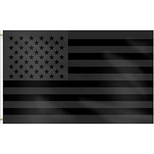 Xiangying 90x150cm All Black American Flag US Black Flag