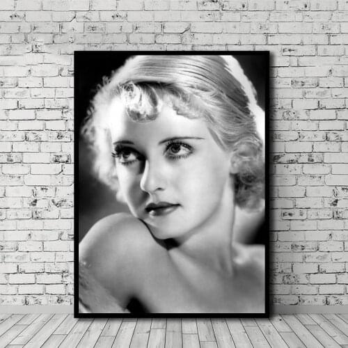 HD Print Bette Davis Beautiful Girl Retro Painting Home Decor Canvas Poster Modular Picture Modern Living Room No Frame Wall Art