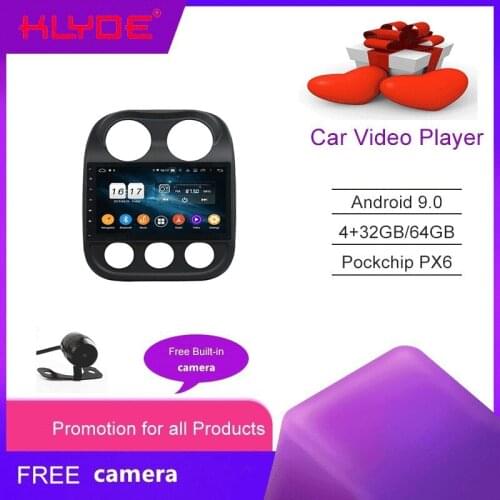 KLYDE For Octa Core Android 10 Car Media Center Radio Player For Compass 2014-2015 GPS Navigation NO DVD Video