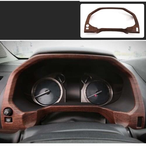 Combination Instrument Pine Wood Grain ABS Trim Cover for Toyota Land Cruiser Prado 150 FJ150 2018 2019 Car Accessories