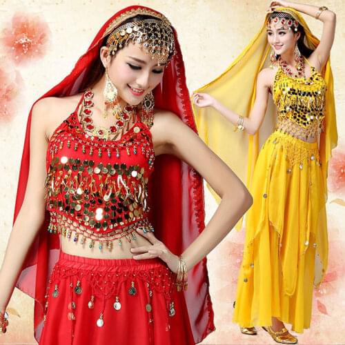 3pcs Set Egyption Egypt Belly Dance Costume Bollywood Dance Costume Indian Dress Bellydance Performance Dancing Costume Sets