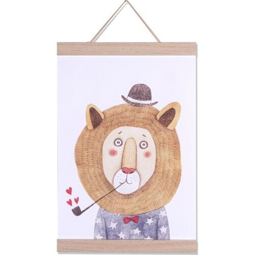 Magnetic Photo Frames For Picture Wall Decor 21-60cm Poster / Picture Hanger DIY Photo Poster Painting Wooden Hanging Home Decor