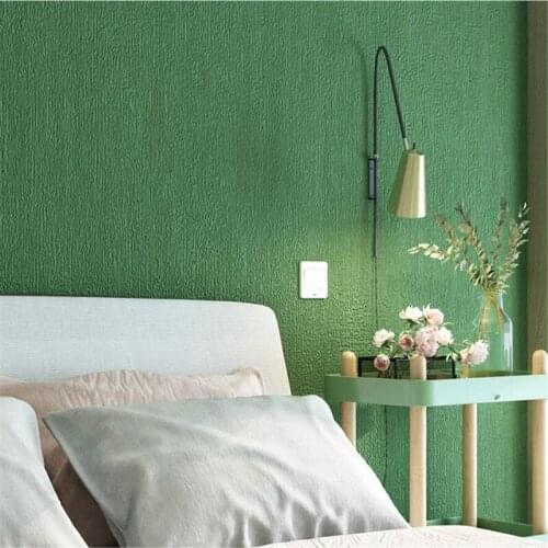 Nordic pure color ink green wallpaper modern minimalist fresh green living room bedroom papel de parede clothing store wallpaper
