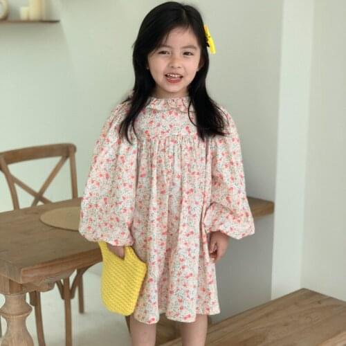 Mihkalev Toddler girls dresses spring 2021 autumn kids dress for girls long sleeve party tutu dress children clothing vestidos