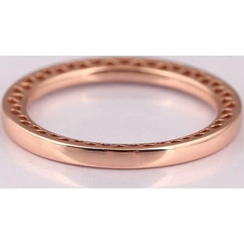 S925 Silver Rose Classic Hearts Of Ring For Women Wedding Party Gift fit Lady Fine Jewelry