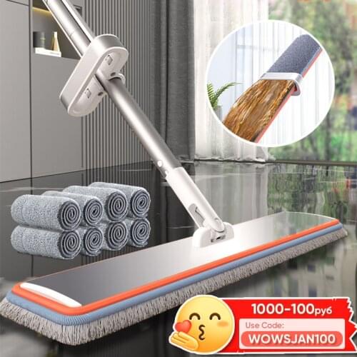Joybos Floor Squeeze Mop Microfiber Mop Wet Mop With Bucket Cloth Squeeze Cleaning Bathroom Mop For Wash Floor Kitchen Cleaner