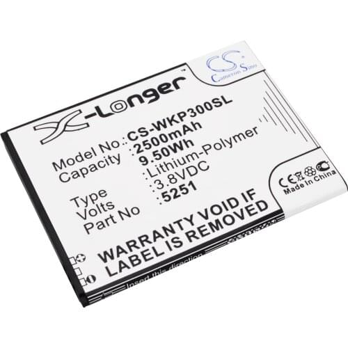 Cameron Sino Mobile SmartPhone Replacement Li-Polymer Battery 2500mAh For 5251 Oneplus Pulp 3G, Pulp 4G, Ra Free Tools