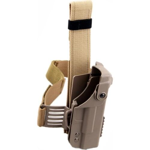 Tactical Drop Leg Holster Platform Hard Plastic Polymer Holsters Glock 17 22 Hunting Hand Gun Airsoft Gear Military Accessories