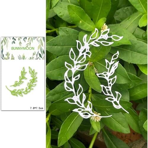 CH 2021 New Arrival two leaves Metal Cutting Dies Stencils for DIY Scrapbooking/photo Album Decorative Embossing DIY Paper Card