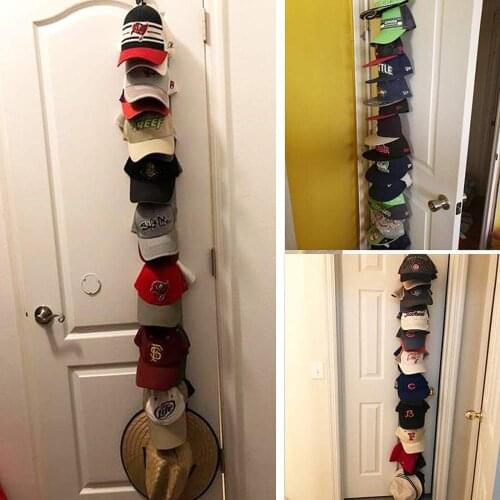 Cap Racks Hats Holders Closet Hook Storage Organizer - hold up to 20 caps, - Fit All Hats - for Men, Boy or Women Hat Collection