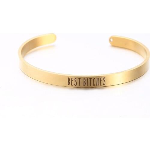 Gold Stainless Steel Bangle Man Fashion Women Gift For Bracelets