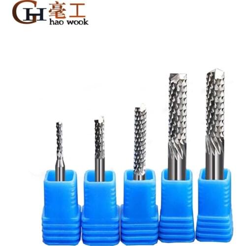 1pcs 3.175mm 4mm 6mm Carbide Tungsten Corn Cutter Cutting PCB Milling Bits End Mill CNC Router Bits for Engraving Machine