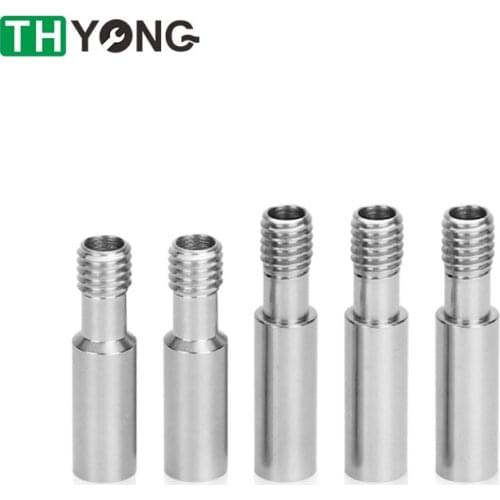 10Pcs All-Metal Heatbreak Throat MK8 Extruder Throat Tube M6 Screw 27mm/31mm for CR-10/Ender Series 3D Printer Hotend