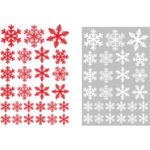 27 Christmas Snowflake Window Window Decoration Sliding Door Sticker Childrens Room Home Wall Sticker Christmas Decoration