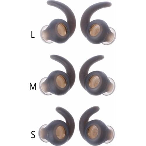 3Pairs Sport Horn shaped Silicone Earphone protection Case Cover non-slip For 3.8-5mm In-ear Earphone Earphone Accessories