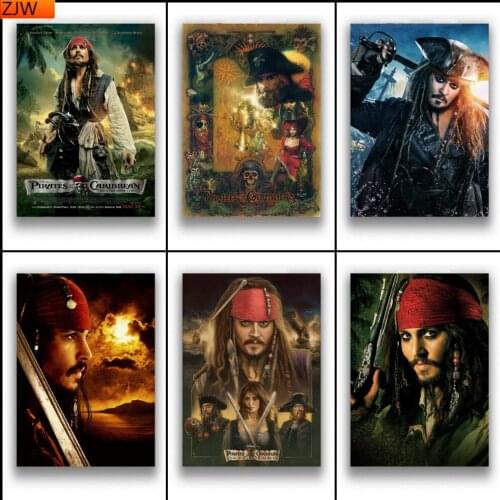Classic Anime Movie Pirates of The Caribbean Diamond Mosaic Cross Stitch Kits Full Diamond Embroidery Room Decoration