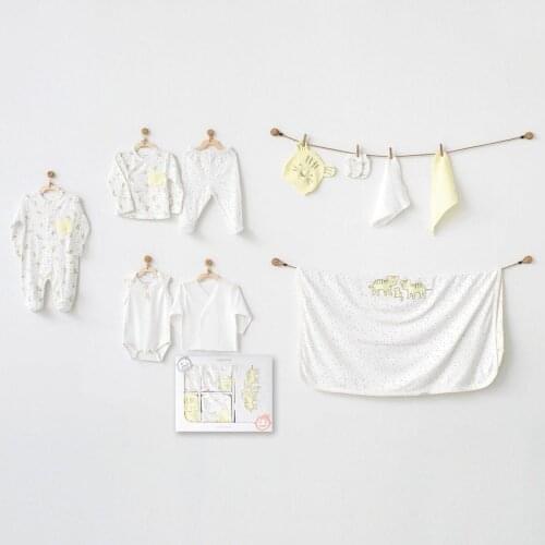 Andywawa AC20571 Tiger & Family 10 Piece The Zibin Set ecru