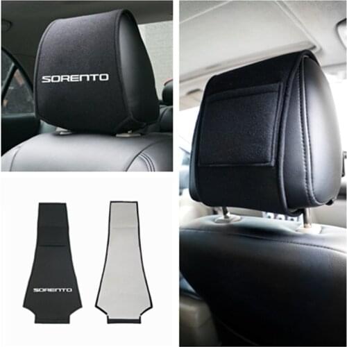 For Kia SORENTO 2017 2018 Hot car headrest cover Accessories Car Styling 1pcs