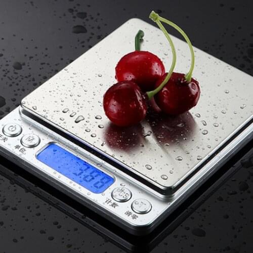 1/2/3kg 0.01/0.1g LCD Digital Weighing Scale Mini Electronic Scale Precision Grams Weight Balance Scale for Kitchen Tea Baking