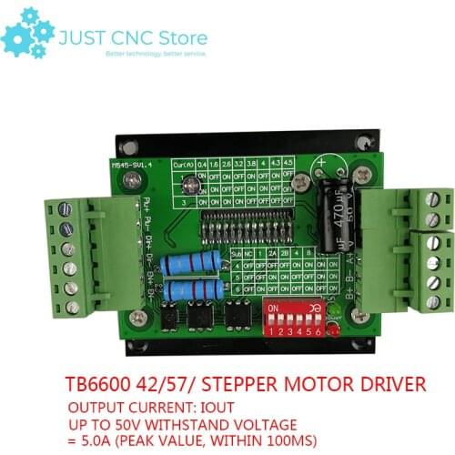 TB6600 Nema 42 52 stepper motor driver 4.5A 12-36v power supply Simple stepper motor driver DIY small engraving machine