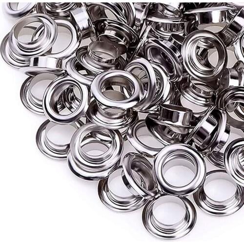 Grommets Kit 100 Sets, Grommets Grommets with 3 Pieces Install Tool Kit And Storage Box