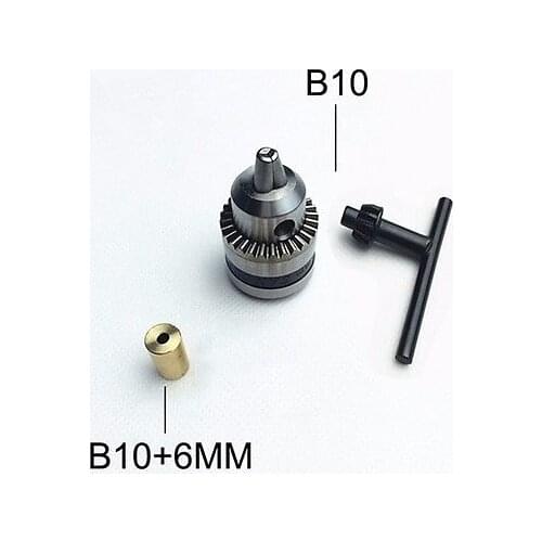 Mini Electric Drill Chuck 0.6-6mm With 6mm Copper Shaft Mount B10 Inner Hole Rotary Tools DIY accessories for mini lathe
