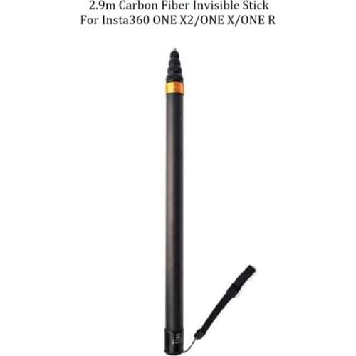Insta360 New Version 3m Ultra-long Extended Edition Carbon Fiber Selfie Stick monopod For GoPro Hero 9 8 7 6 5 4 3 Accessories