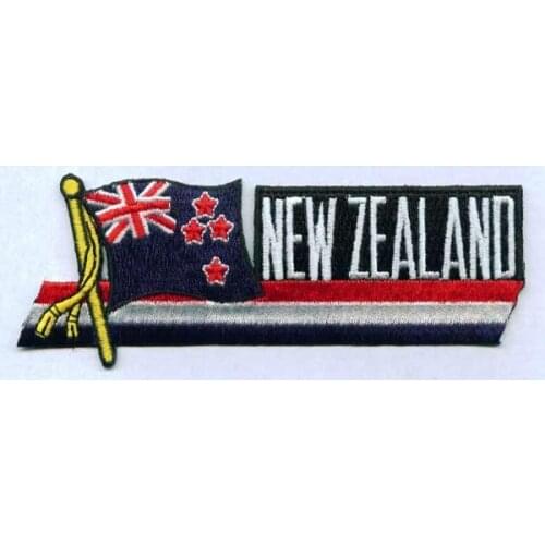 New Zealand Flag Patches 3" Heat Cut and Iron On Backing 100pcs/Plastic Bag Make Items As Client Request MOQ50pcs Free Shipping