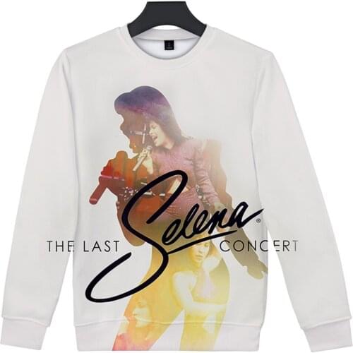 Selena Quintanilla Singer 2021 New Round Collar Sweatshirts Men/women 3D Casual O-neck Cool Pullovers Classic Trend Clothes Tops