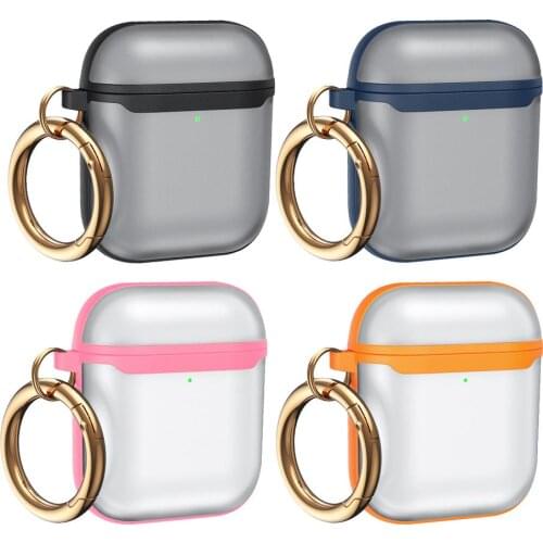 New ABS Protective Case For AirPods1/2 Transparent Wireless Bluetooth Headset Cover Case For Apple For Airpods Case Shockproof