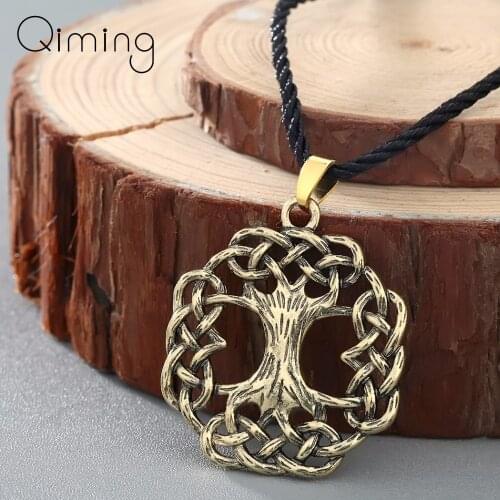 Yggdrasil Tree Of Life Necklace Women Ash Tree World Tree Viking Scandinavian Jewelry Pendant Bronze Necklace Fashion Jewelry