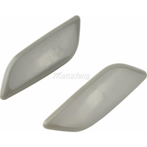 Pair of Front Left&Right Headlamp Headlight Washer Spray Nozzle Cover Cap For Maz da 3 M3 Axela 2013 2014 2015 2016