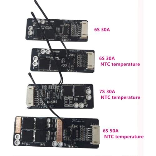 6S 30A/7S 30A/6S 50A/7S 50A /10S/40A BMS Board with NTC for 3.7V Ternary Lithium Battery Protection Board/BMS 7S/BMS 6S Board