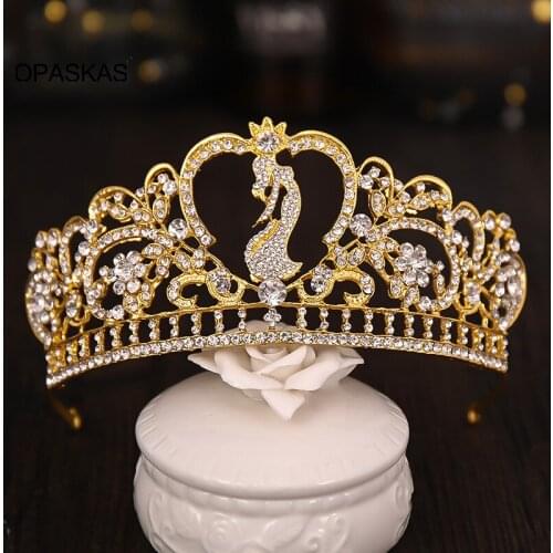 Simple Diamond Wedding Crown Elegant Ballet Princess Rhinestone Headpiece Charming Jewelry Gifts for Women PT