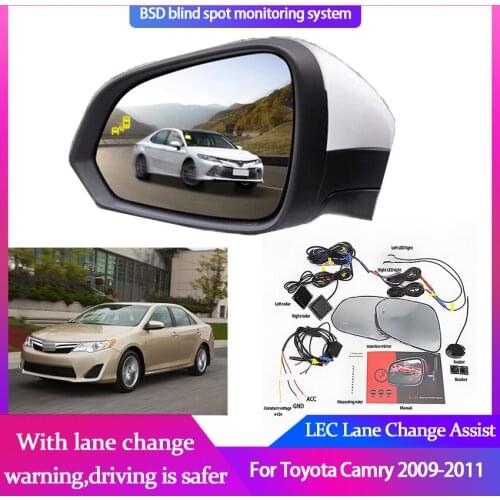 Blind Spot Detection System For Toyota Camry 2009-2011 Rearview Mirror BSM BSD Monitor Lane Change Assist Parking Radar Warning