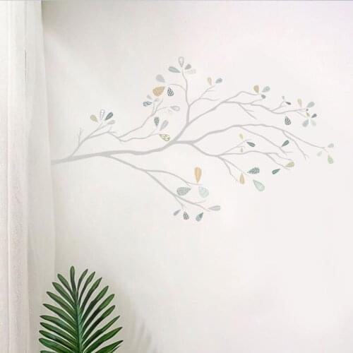 Nordic simple art branches wall stickers for living room bedroom sofa background wall decor door decorative decals pvc murals