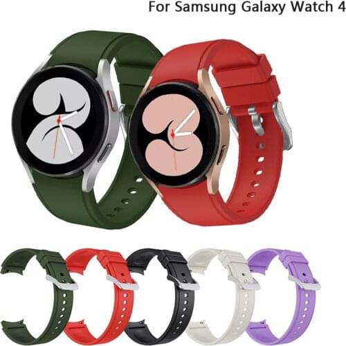 Sport Silicone Watchband For Samsung Galaxy Watch 4 44MM 40MM / Galaxy 4 Classic 46mm 42MM Band Strap Wristband Bracelet