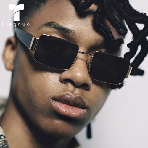 Tregnuo 2021 Personalized Hip-Hop Sunglasses Women Party Glasses Square Sunglasses Outside Drive Eyewear UV400